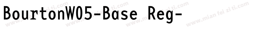 BourtonW05-Base Reg字体转换